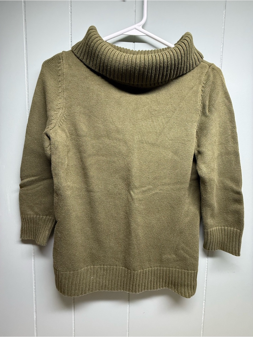Talbots Olive Green Cowl Neck Sweater